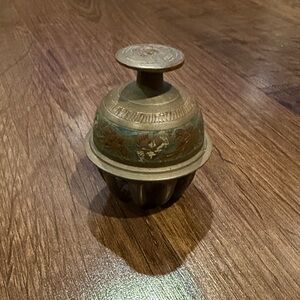 Antique Vintage Brass Decorative Claw Bell